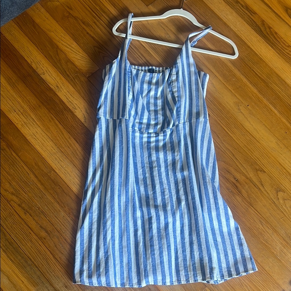 Old Navy Blue and White Striped Dress